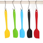 Leeseph 8 inch Silicone Spatula - 1 Small Heat Resistant Non-Stick Cooking Utensils (Multicolor)