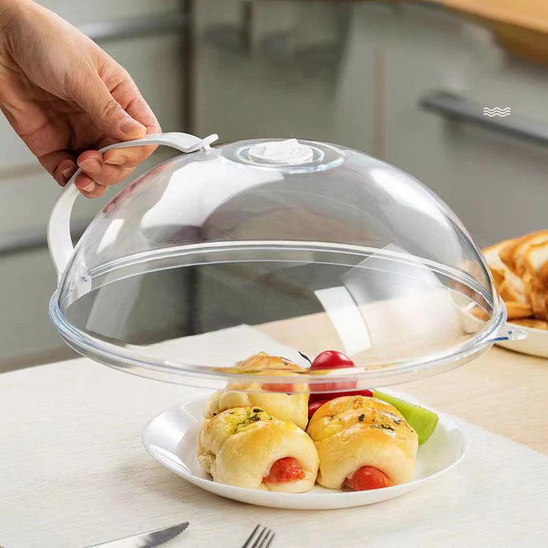 Microwave Splash Cover High Temperature Resistant Microwave Guard Lid Transparent Food Heating Cover Steam Kitchen Accessories