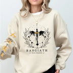 Fourth Wing Sweatshirt Women Pullover Basgiath War College Crewneck Sweatshirts Dragon Rider Streetwear Hoodie Fantasy Reader