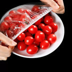 50/100/500PCS - Disposable food cover, plastic packaging, kitchen food preservation bag with elastic plate cover