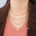 Cazador Stainless Steel Snake Chain Necklaces for Women Men Jewelry 2025 0.9mm 1.2mm 1.5mm 2mm Thickness Chains Birthday Gift