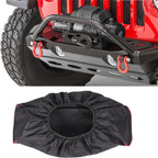 1PC Durable 600D Soft Waterproof Winch Dust Cover Driver Recovery 8,000 -17,500 Lbs Black Car Accessories