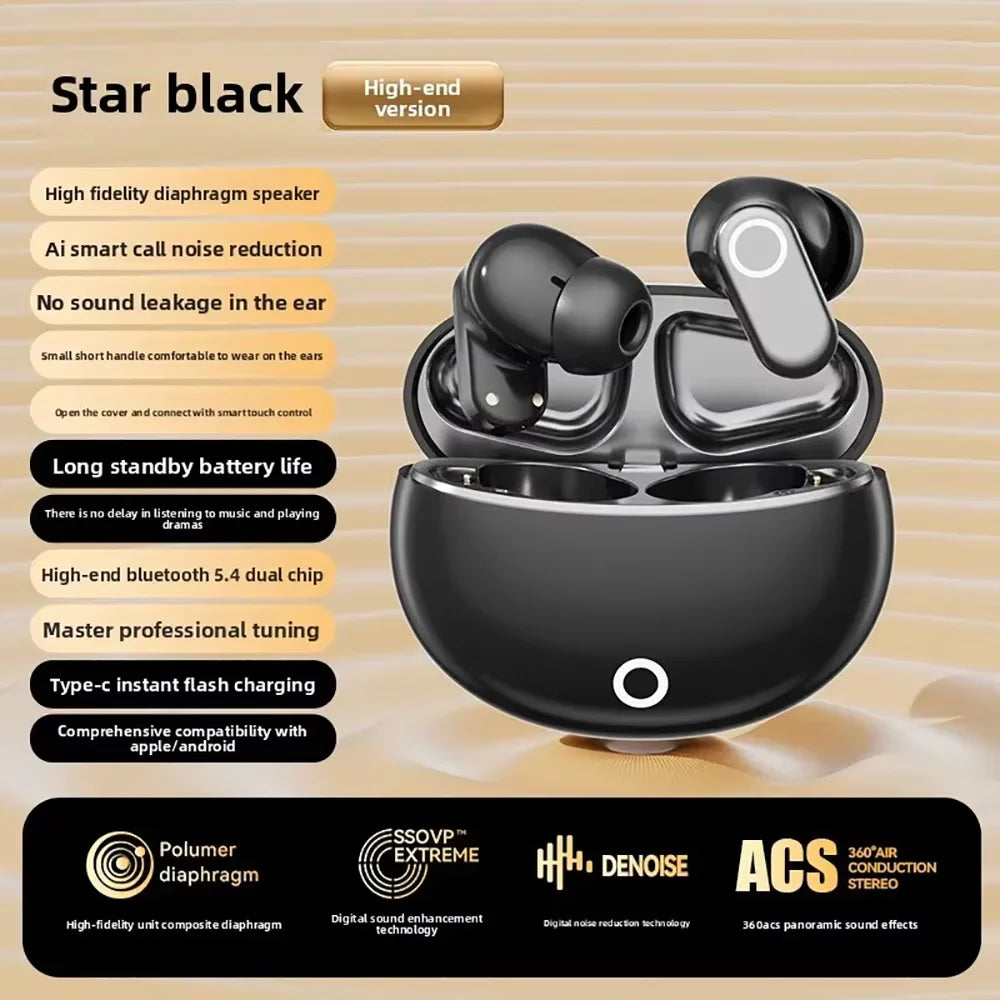 Bluetooth 5.4 Earphones Mini Earbuds TWS Wireless Headphones Touch Control Sport Noise Cancelling Gaming Headsets for Xiaomi
