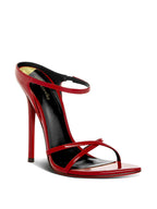 2025 new black slim heeled sandals with a feminine feel, pointed cross straps, high heels, open toed slippers