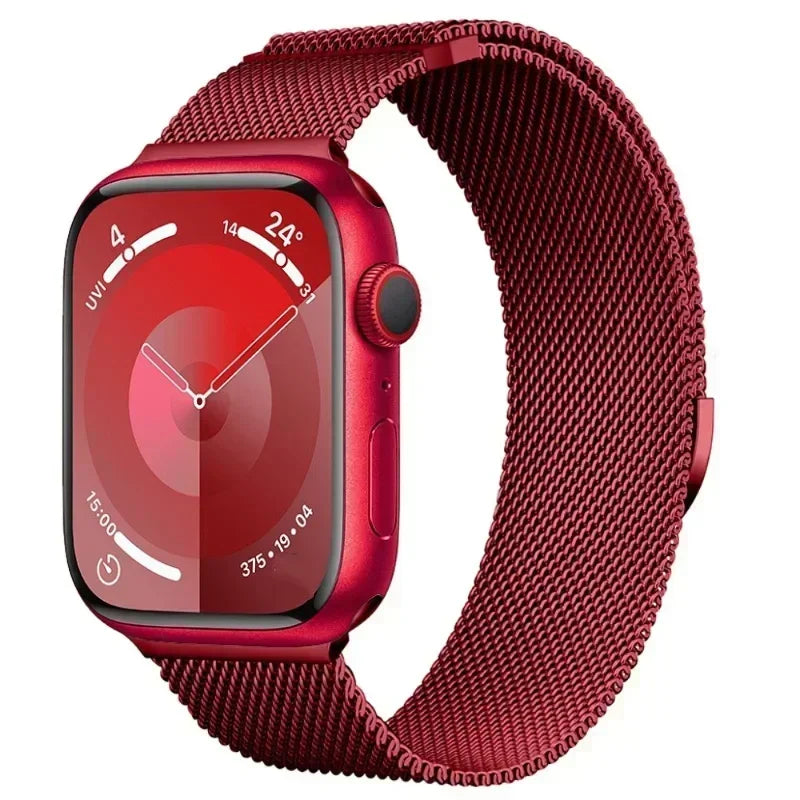 Milanese Strap For Apple Watch Band Ultra 2 49mm 44mm 40mm 45mm 41mm 38mm 44mm Bracelet F or iWatch Series 9 3 6 5 SE 7 8 Strap