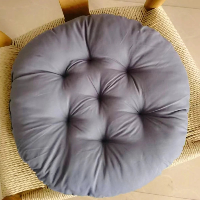Office Chair Cushion Color Round Cushion Winter Warmth Cushion Household Dining Sofa Seat Pad Student Stool Butt Cushion
