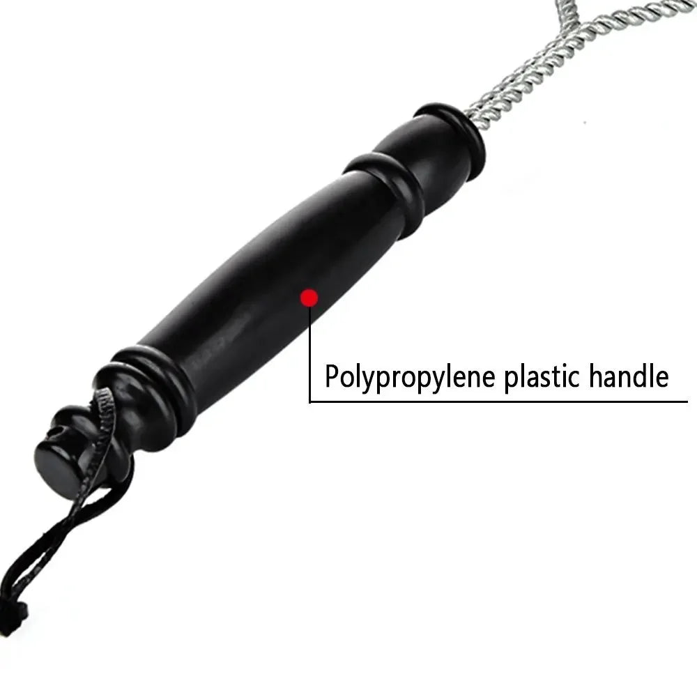 Barbecue Brush 3-Sided Barbecue Line Brush With Hanging Ring Suitable For Barbeque Cleaning On Weber Charcoal Grill Porcelain