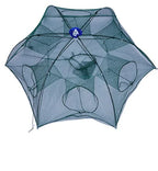 24/20/16/12/10/8/6/4 Holes Portable Fishing Net Shrimp Cage Nylon Foldable Fish Trap Folding Outdoor Automatic Collapsible