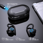 ANC Active Noise Reduction Wireless Bluetooth Earphones Sport Waterproof, Sweatproof, and Ultra Long Battery Life