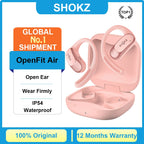 Hot Sale SHOKZ OpenFit Air Wireless Bluetooth Earphone Open Ear IP54 Waterproof Earhooks Sports Earbuds Support APP