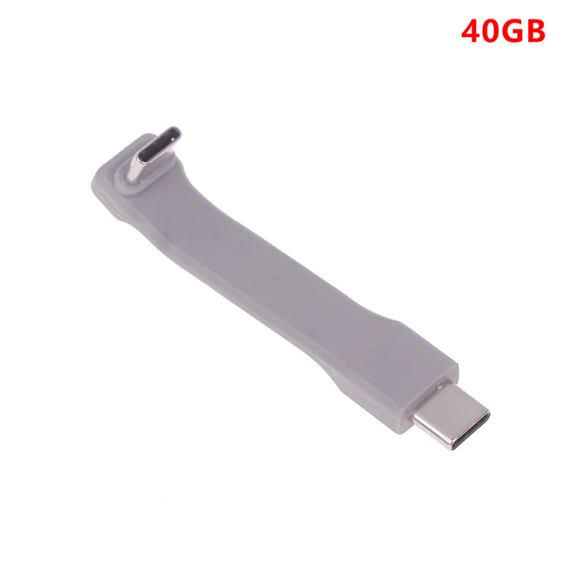 Short USB C Cable 40Gbps USB4 Cable PD 240W Fast Charging For SSD Power Bank USB DAC & AMP Headphone Amplifier