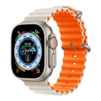 Ocean Strap for Apple Watch Ultra 2 Band 49mm 44mm 40mm 45mm 41mm 42mm 46mm 38mm Silicone Bracelet iWatch Series 10 9 SE 8 7 6 5