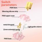 Outemu Silent Peach V3 Switch Lubed Silent Lemon V3 Switches Mechanical Keyboard Linear Tactile 5Pin Paragraph Axis Hot swap