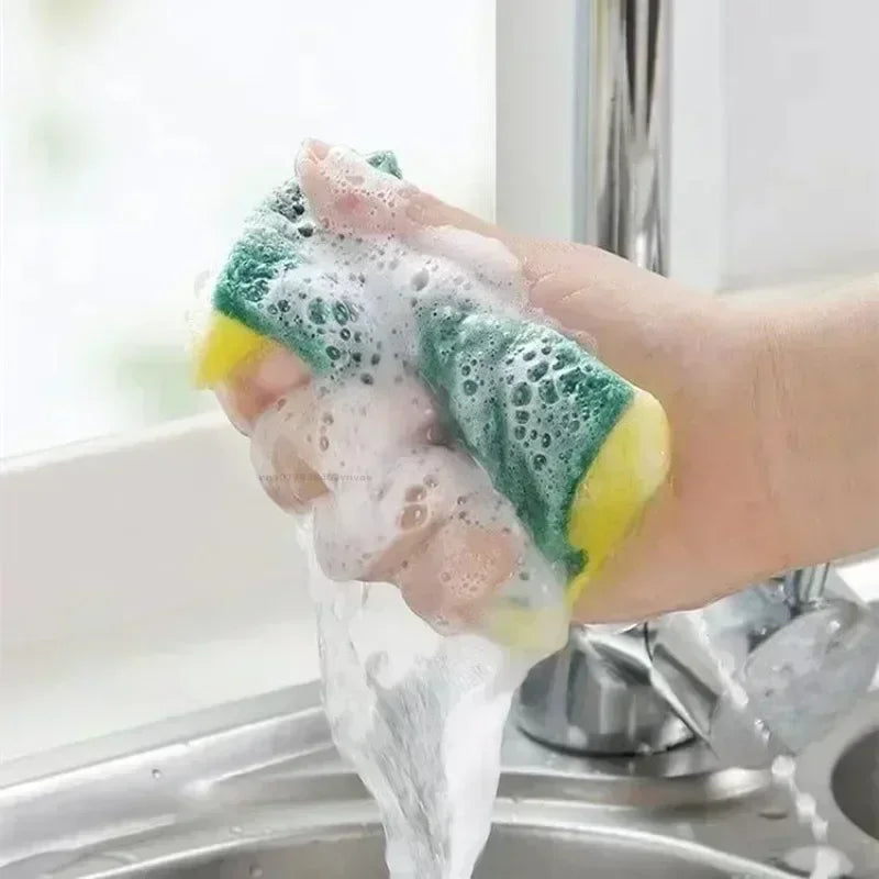 Dish Washing Sponge Dust Cleaning Sponge Scrubber for Kitchen Magic Cleaning Majoc Eraser Sponge Kitchen Scourer Supplies