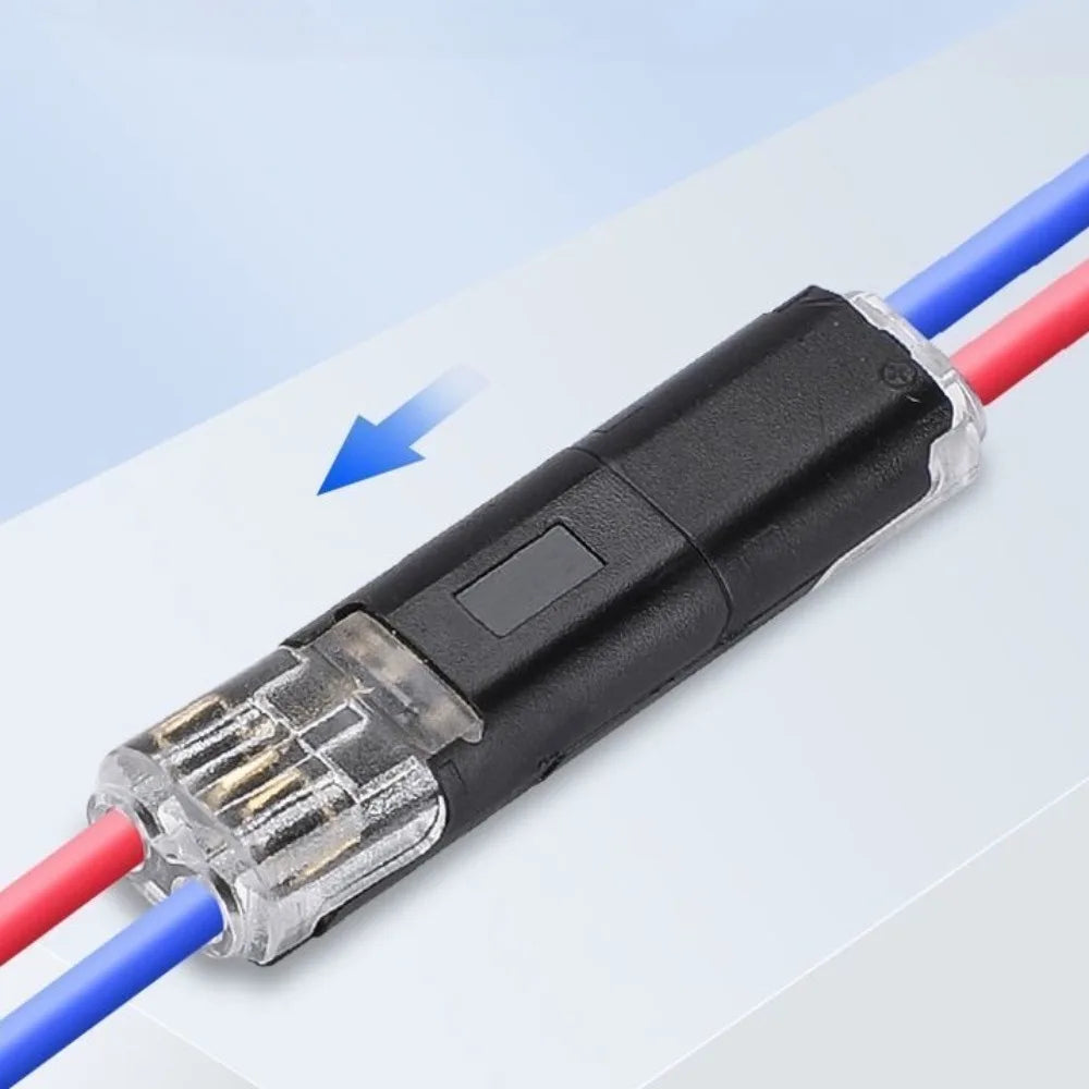 2 Pin Way Plug Wire Cable Snap Connectors Waterproof Electric Wire Double-Wire Plug-In Connector Locking Buckles Cable Clamps