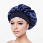 Satin Wide-brimmed Nightcap Styling Silk Headband for Sleeping Nightcap with Elasticated Floppy Band Cap Hair Shower Cap