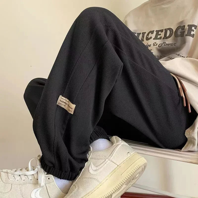 Casual Vintage Oversize Men's Pants Loose Fit American Style Sweatpants Plus Sizes For Spring Summer Season