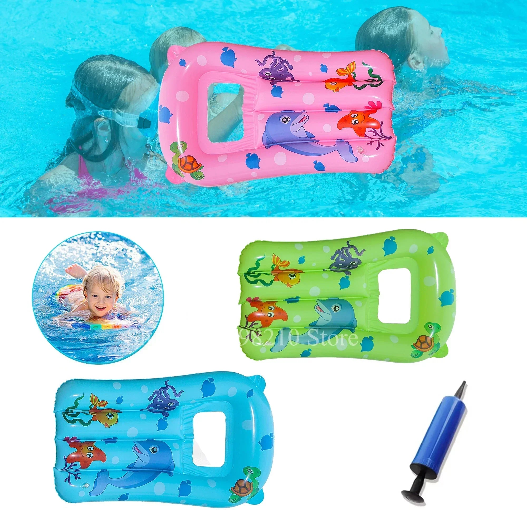 Inflatable Pool Floating Seat Swimming Ring Water Hammock Swimming Circle Pool  Water Play Tube Equipment.with 1 Manual Air Pump