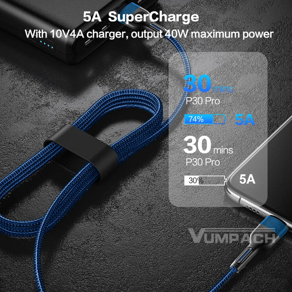 Vumpach usb type c cable Fast Charging Data Cord Charger cable c For iphone 15 Samsung s21 A51 xiaomi mi 10 redmi huawei  Cable