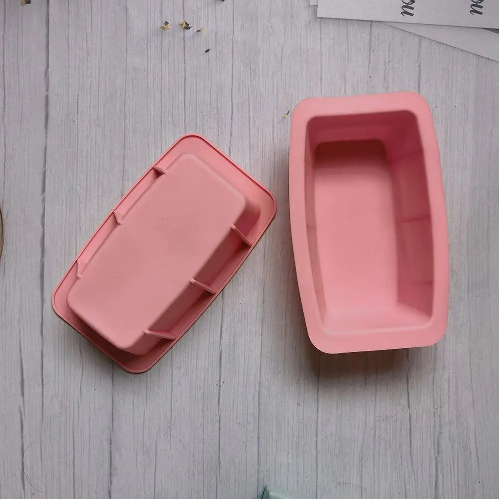 1pcs Rectangular Mini Toast Silicone Mold Cake Pan Cheese Cake Mold Bake Mold Bread Baking Tray