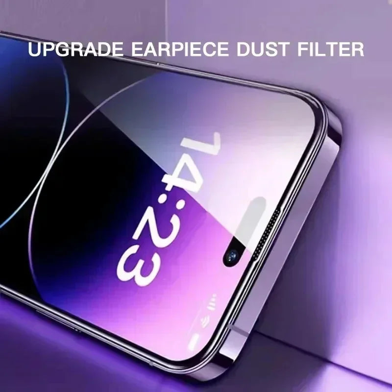 1-3Pc Oleophobic Coating Dust Free Easy Installation Glass Screen Protector for IPhone 16 15 14 13 12 11 Pro Max Plus Mini XS XR