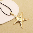 1 piece of matte golden vintage large pendant necklace featuring open heart