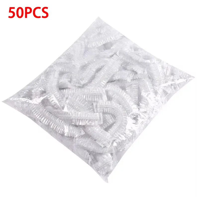 50/100/200PCS Colorful Disposable Food Cover Food Grade Fruit Fresh-keeping Plastic Bag Transparent Plastic Bag Color Cling Film