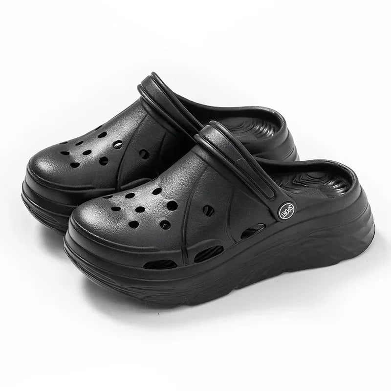Women Clogs 2025 New Arrival Soft EVA Thick Platform Slippers Comfortable Garden Shoes Fashion Beach Sandals