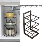 Pot Rack Put Pot With Special Storage Kitchen Stainless Steel Shelf Sink Multi-layer Household Cabinet Inside The Stratification