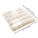 Warm Rabbit Plush Plush Chair Seat Non Slip Thickened Winter Chair Pads Square Chair Seat Pads Home
