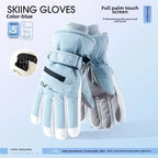 Winter Cycling Gloves Non Slip Touch Ski Gloves Snowboard Accessories Waterproof Pocket Warm Men's and Women's Gloves