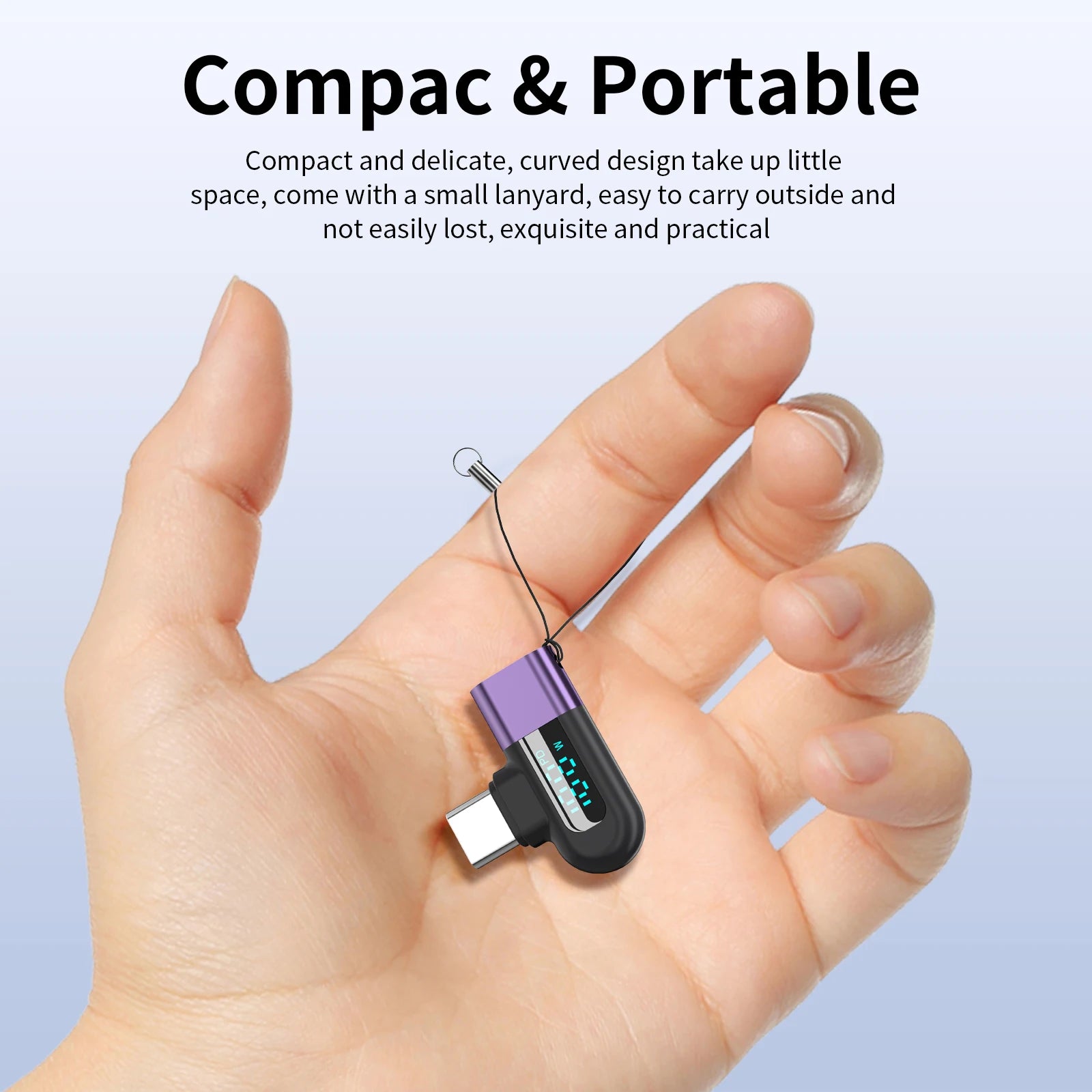 PD120W USB C Adapter OTG 90 Degree Elbow Diigital Display Type C To Type C Adapter for iPhone 16 15 Laptop Xiaomi Samsung