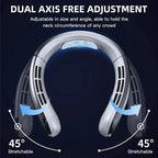 Xiaomi 8000mAh USB Hanging Neck Fan Portable Bladeless Mini Rechargeable Mute LED Digital Display Electric Air Cooler Handheld