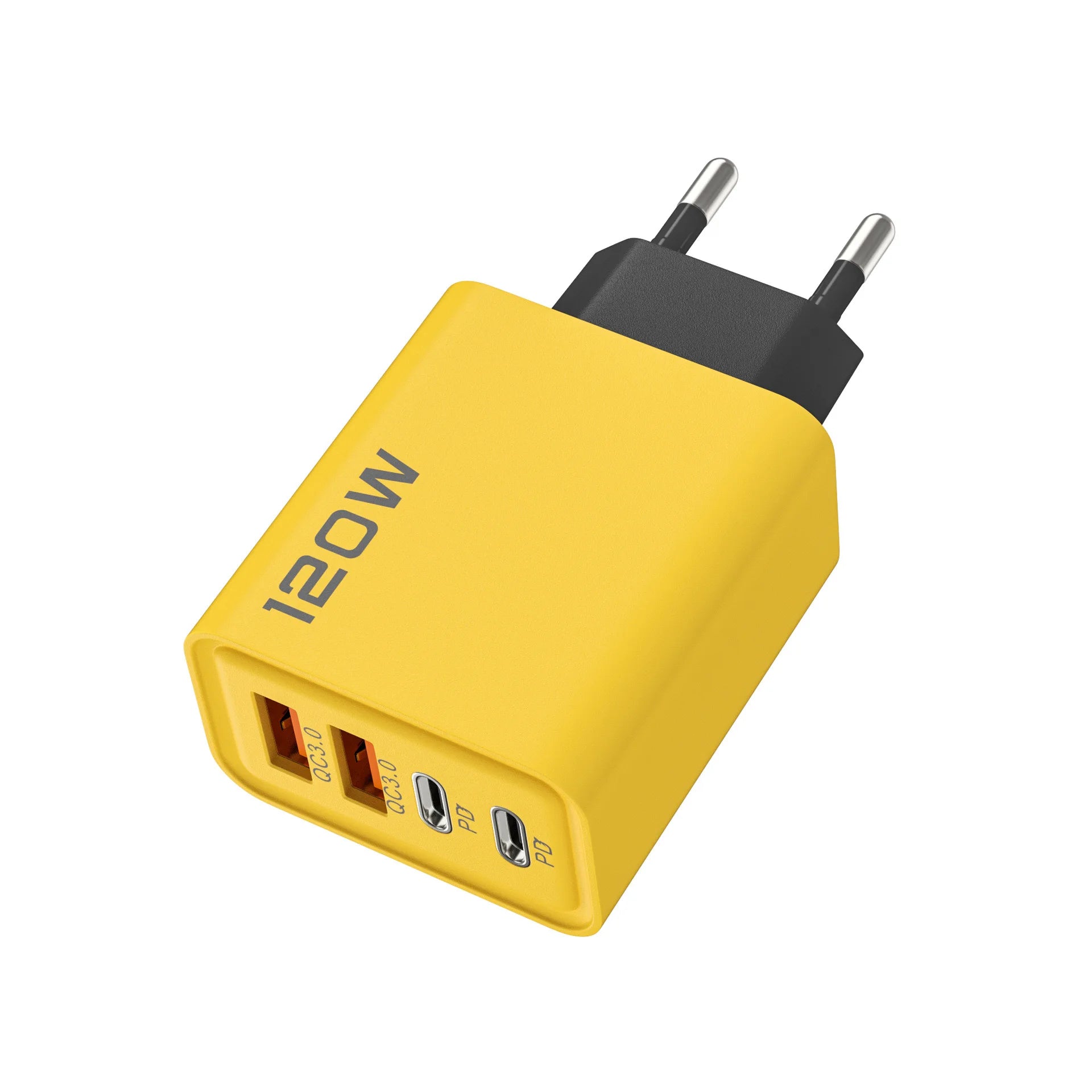 Total 120W 4 Port USB Type C Charger Fast Charging Data Cable USB Phone Charger Adapter for Samsung IPhone Xiaomi Wall Charger