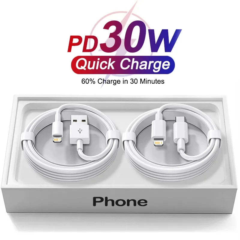 PD 30W USB Type C Cable For APPLE iPhone 16 15 13 12 11 14 Pro Max Plus iPhone Charger Cable Fast Charging USB Cable Accessories