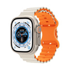 Ocean Strap for Apple Watch Ultra 2 Band 49mm 44mm 40mm 45mm 41mm 42mm 46mm 38mm Silicone Bracelet iWatch Series 10 9 SE 8 7 6 5