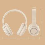 Over Ear HIFI Stereo Headsets Wireless Bluetooth5.3 Headphones Sports Gaming Earphones with HD Mic Support AUX noise reduction