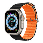 Ocean Strap for Apple Watch Ultra 2 Band 49mm 44mm 40mm 45mm 41mm 42mm 46mm 38mm Silicone Bracelet iWatch Series 10 9 SE 8 7 6 5
