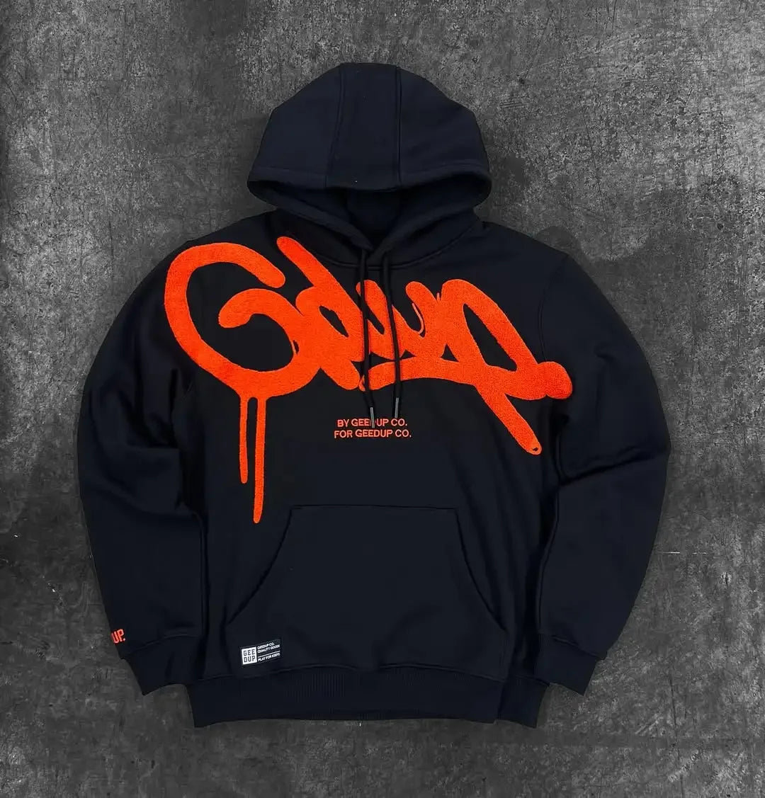 American Retro Letter Hoodie Y2K Clothes Mens Womens Harajuku Hip Hop Graphic Print Oversized Hoodie Pullover Sweatshirt Jacket