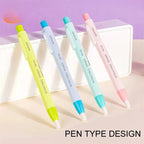 Press Retractable Pencil Eraser Correction Supplies Pen Style Pencil Rubber Writing School Supplies Stationery