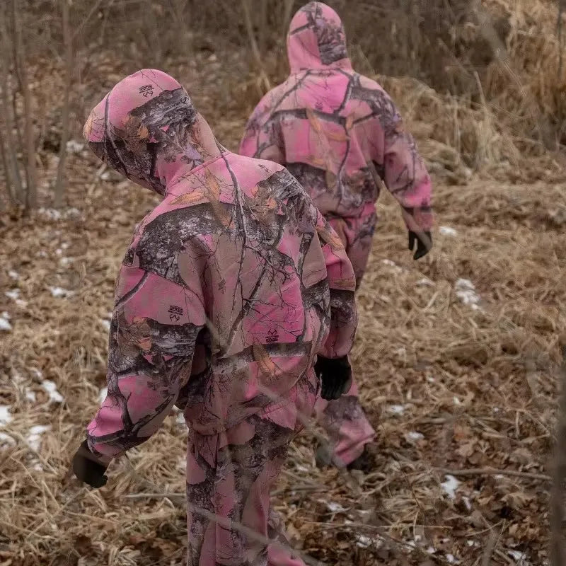Y2K Retro Hoodie Men Pink Branch Print Camouflage Pattern Sweatshirt High Street Hip Hop Streetwear Goth Camo Hoodie Unisex Coat