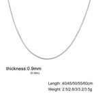 Cazador Stainless Steel Snake Chain Necklaces for Women Men Jewelry 2025 0.9mm 1.2mm 1.5mm 2mm Thickness Chains Birthday Gift