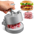 Burger Press Adjustable Thickness Non Stick Minced Steak Maker Aluminum Alloy Grill Tool BBQ Patty Mould Kitchen Cooking Gadget