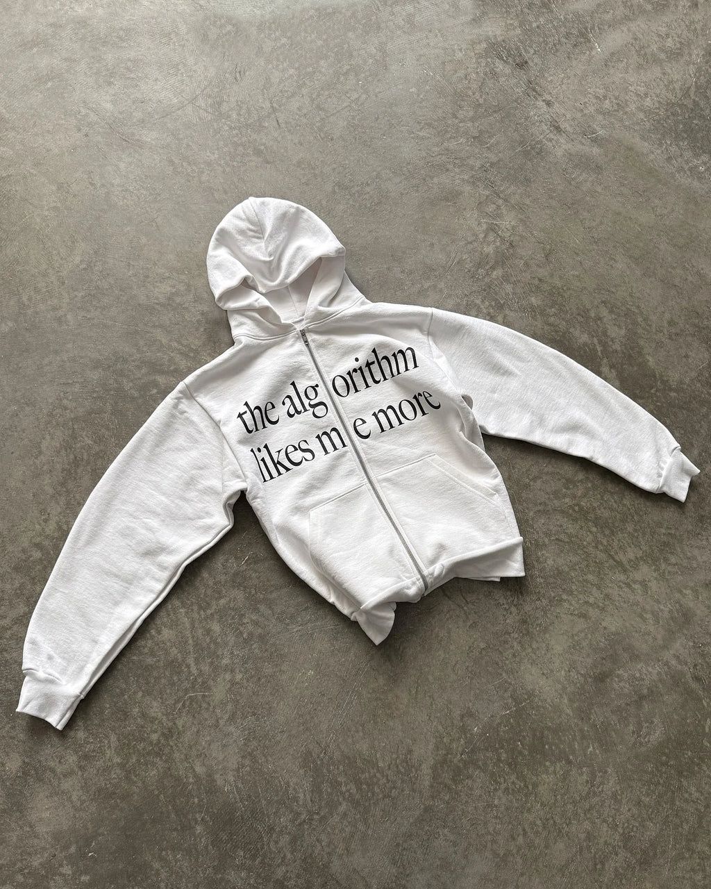 Harajuku Retro Letter Printed Women Zipper Hoodie Casual White Loose Y2K Hoodies Comfortable Cotton Woman Clothing Sweatshirt