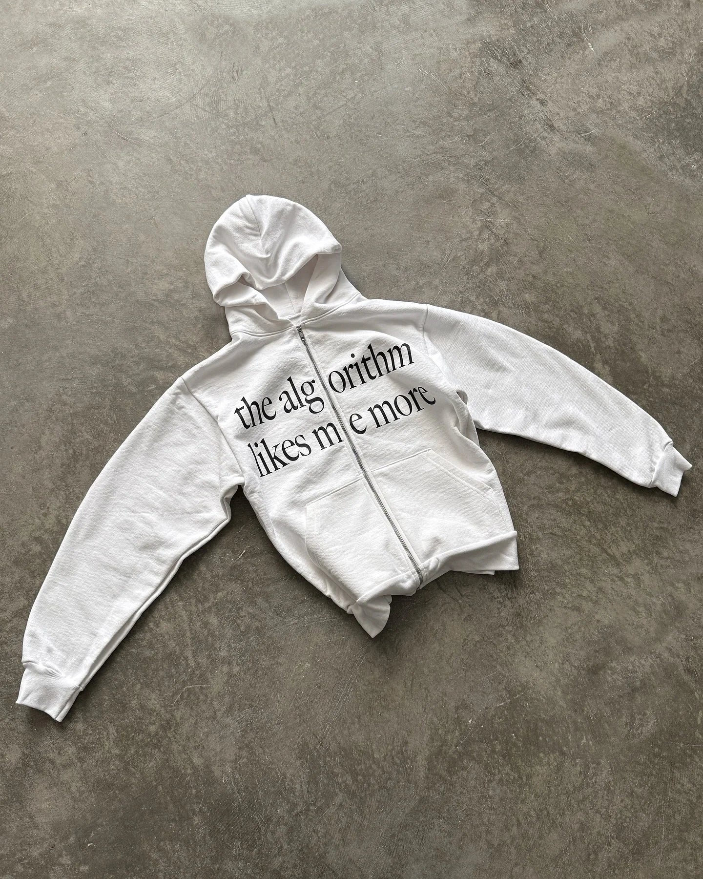 Harajuku Retro Letter Printed Women Zipper Hoodie Casual White Loose Y2K Hoodies Comfortable Cotton Woman Clothing Sweatshirt