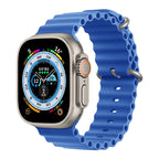 Ocean Strap for Apple Watch Ultra 2 Band 49mm 44mm 40mm 45mm 41mm 42mm 46mm 38mm Silicone Bracelet iWatch Series 10 9 SE 8 7 6 5