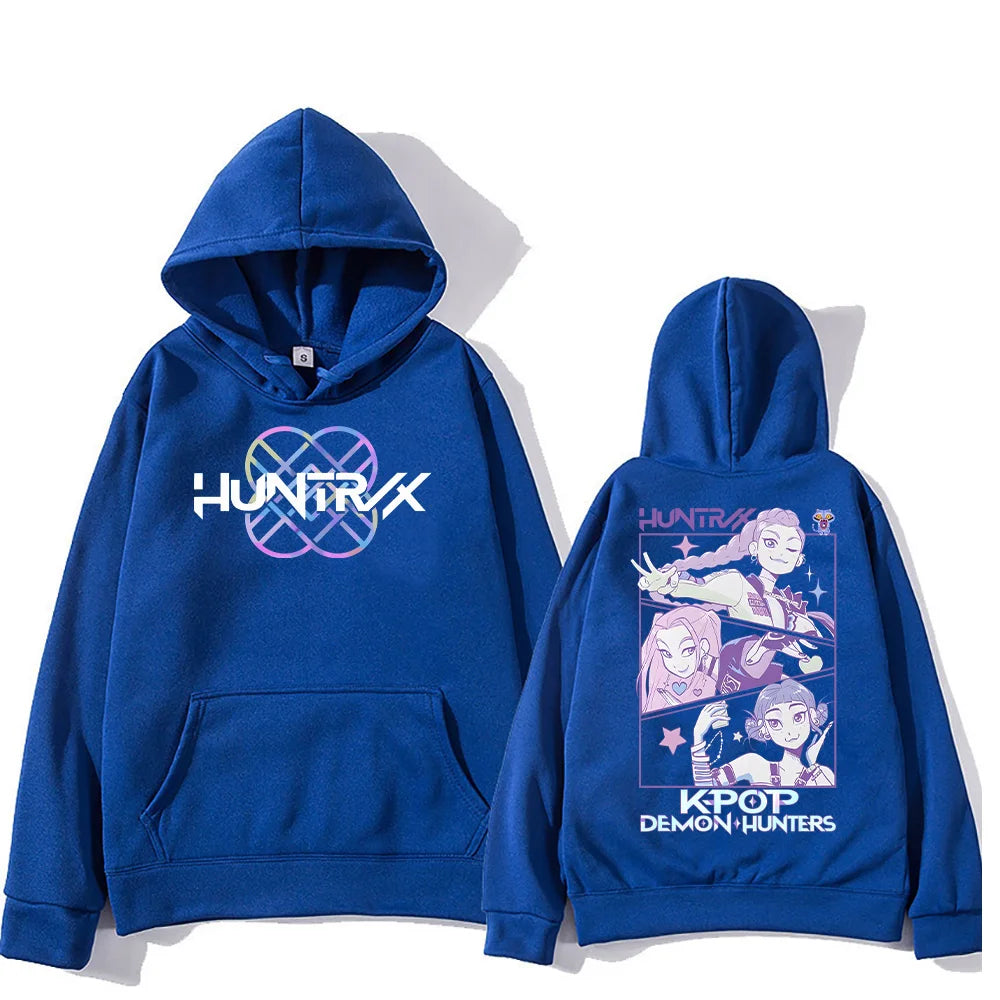 KPop Demon Hunters Hoodies Merch Kpop Men Women Sweatshirt Fashion Versatile Streetwear Oversized Y2K Pullovers Trends Anime Top