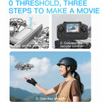 KF600 4K Camera Drone With LED Screen Controller One Key Take Off 360 ° Rotate 3D Stunt Fly FPV Mini Quadcopter RC Drones