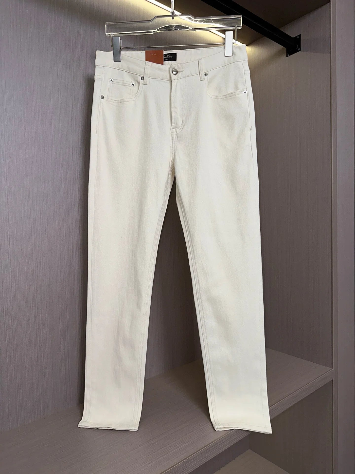 LP Italian 25ss washed micro-elastic breathable casual old money wind straight jeans
