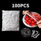 50/100/500PCS - Disposable food cover, plastic packaging, kitchen food preservation bag with elastic plate cover